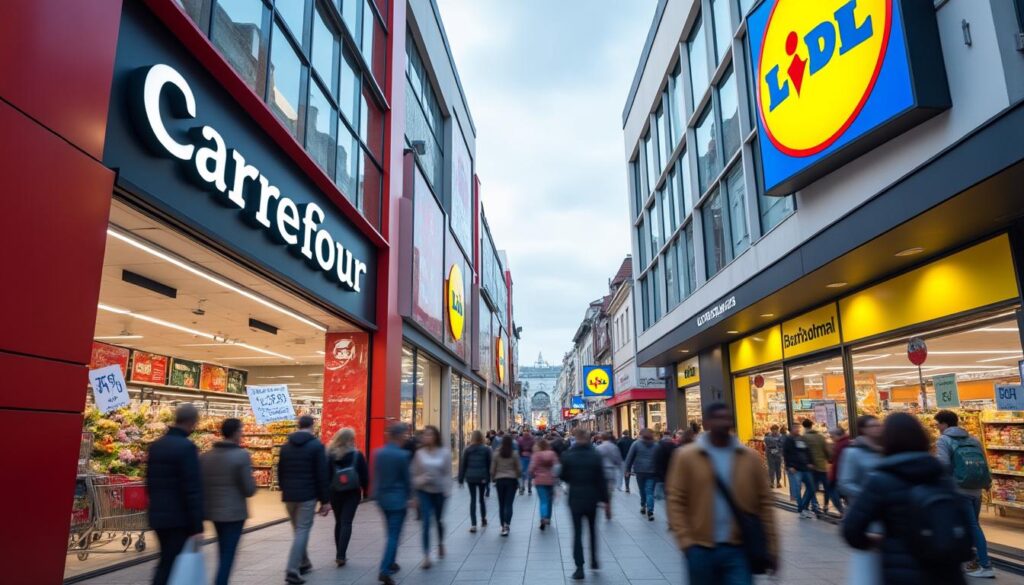 découvrez comment l'inflation relance la guerre des prix entre carrefour et lidl, avec des stratégies commerciales inédites pour attirer les consommateurs.
