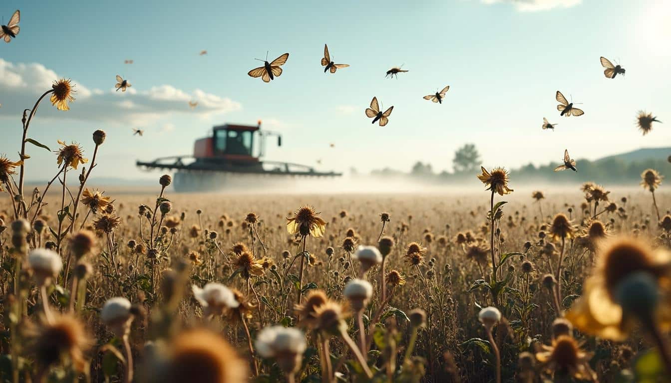 découvrez comment l'utilisation intensive des pesticides agricoles contribue à l'accélération de la disparition des insectes pollinisateurs, essentiels à la biodiversité et à l'agriculture.