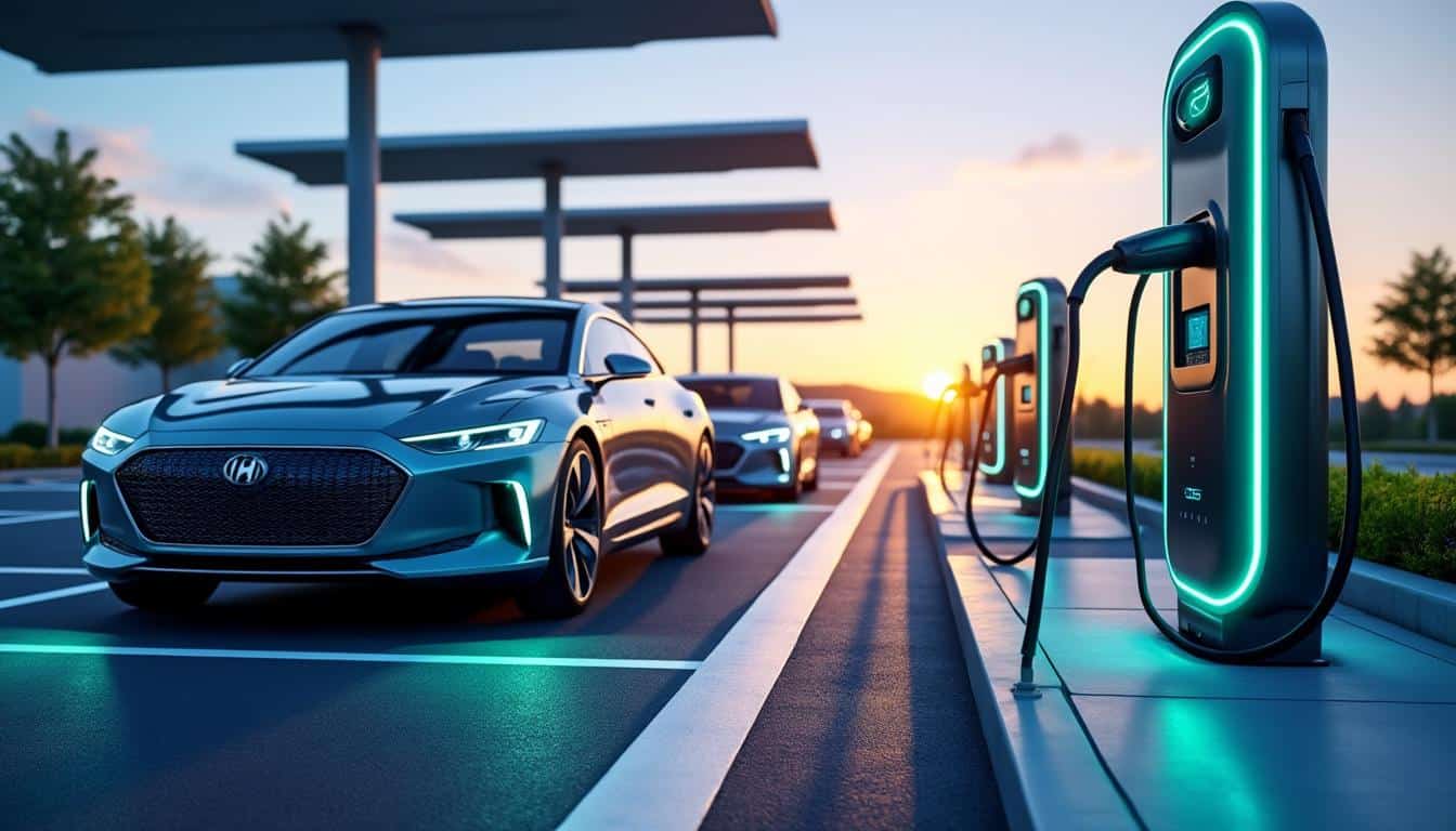 optimisez le temps de recharge de votre voiture hybride grâce aux bornes haute puissance, pour une expérience de conduite plus rapide et efficace.