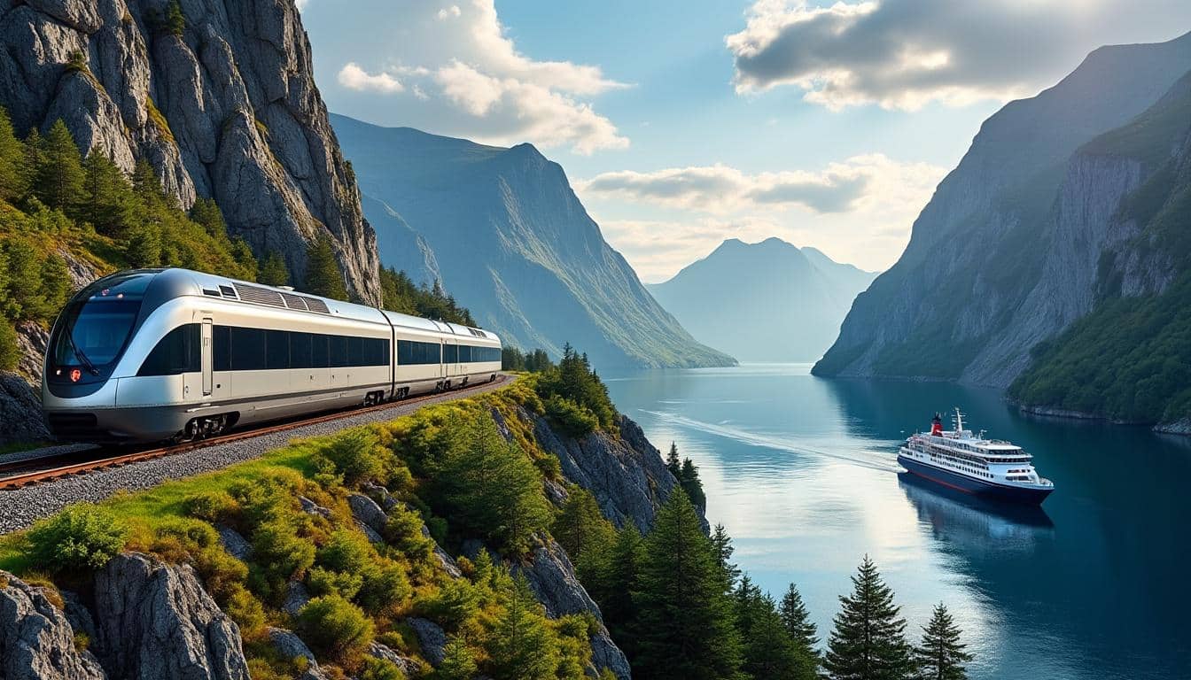 découvrez un itinéraire de rêve en norvège pour explorer les fjords en train avec vy et hurtigruten. vivez une aventure unique entre paysages spectaculaires et confort.