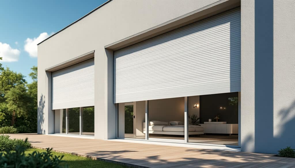 assurez un confort thermique optimal en été grâce à l'installation de volets roulants extérieurs, qui protègent efficacement votre intérieur de la chaleur.