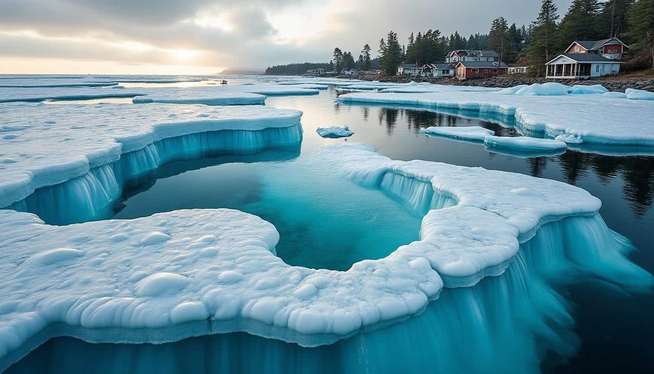 découvrez comment la fonte des calottes glaciaires entraîne une élévation du niveau des océans, impactant les écosystèmes et les populations côtières à travers le monde.