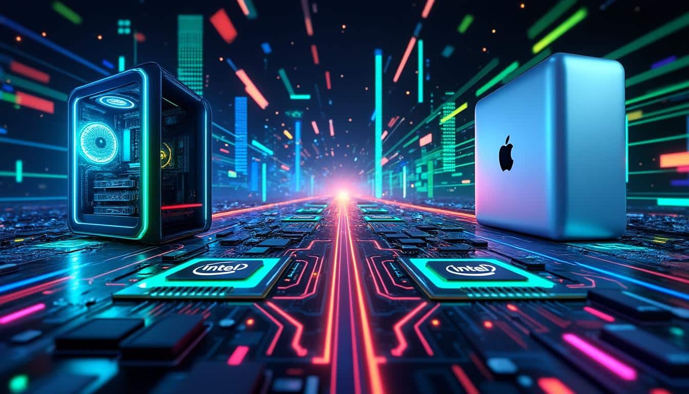 découvrez la bataille high-tech entre intel et amd dans la révolution des pc ai, et comment ils challengent les mac apple silicon pour dominer l'avenir de l'informatique.