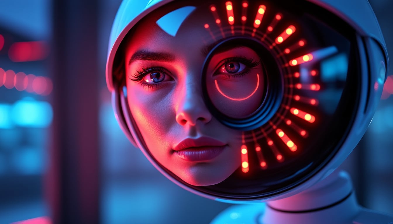 découvrez notre technologie avancée de reconnaissance faciale, validée par des capteurs infrarouges intégrés à la caméra pour une identification précise et sécurisée des utilisateurs.