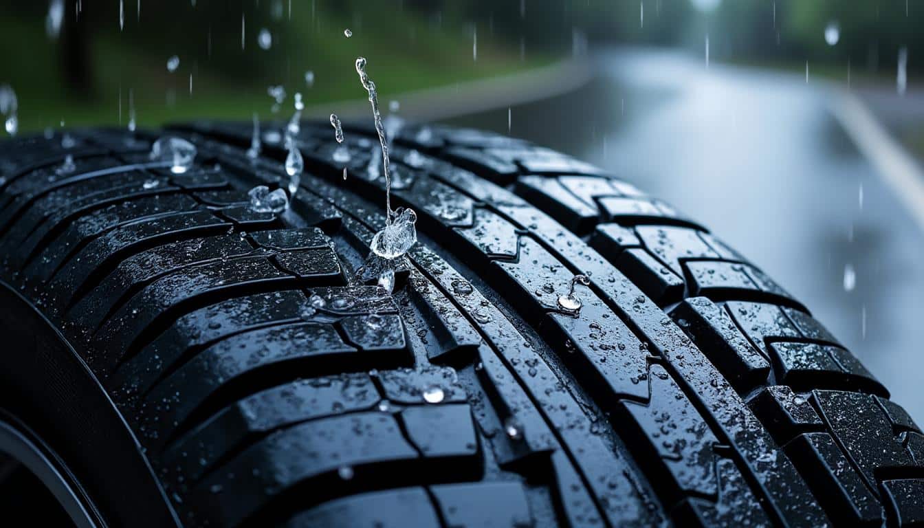 réduisez le risque d'aquaplaning grâce à l'efficacité des rainures de vos pneumatiques qui facilitent l'évacuation de l'eau pour une meilleure adhérence sur route mouillée.