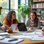 découvrez comment la réalisation d'exposés en groupe favorise la collaboration entre étudiants, renforçant leurs compétences en communication et en travail d'équipe.