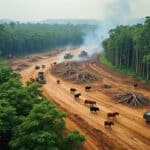 analyse de l'impact de l'expansion de l'élevage bovin sur la déforestation de la forêt amazonienne et ses conséquences environnementales.