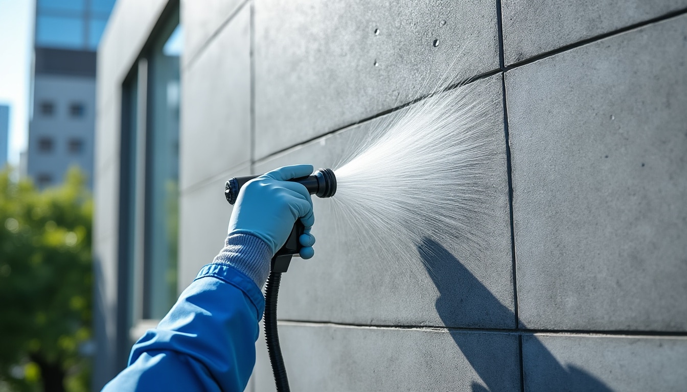 découvrez comment l'application d'un enduit hydrofuge prolonge la durabilité des façades extérieures en les protégeant efficacement contre l'humidité et les intempéries.