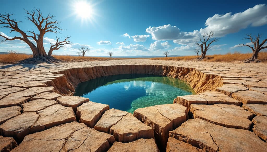 analyse de l'impact des sécheresses estivales sur la raréfaction des ressources en eau potable et les défis pour la gestion durable de l'eau.