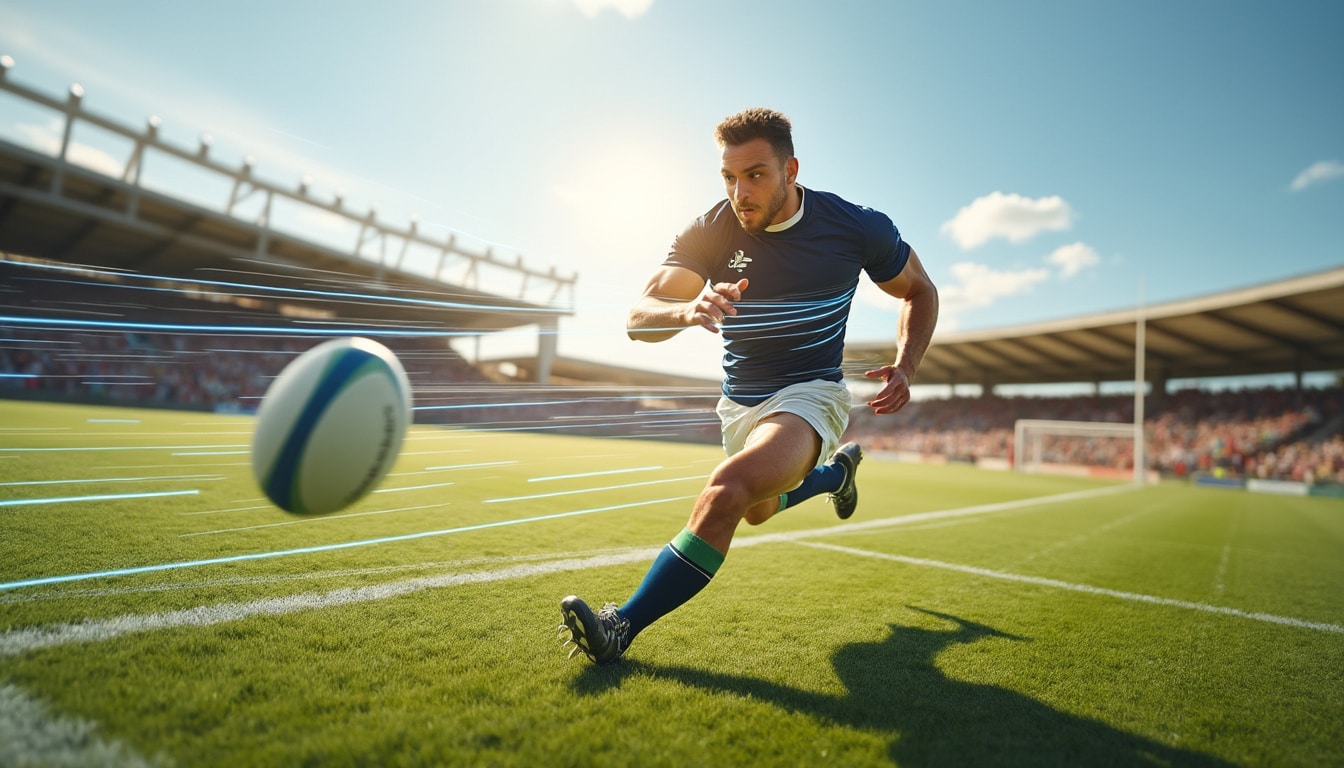 découvrez comment la vision périphérique améliore la vitesse d'exécution des passes en rugby, rendant le jeu plus fluide et efficace.