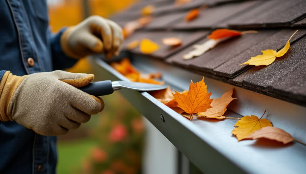 préservez la longévité de vos gouttières en zinc en retirant les feuilles mortes à l’automne et en évitant les obstructions et l’humidité stagnante.